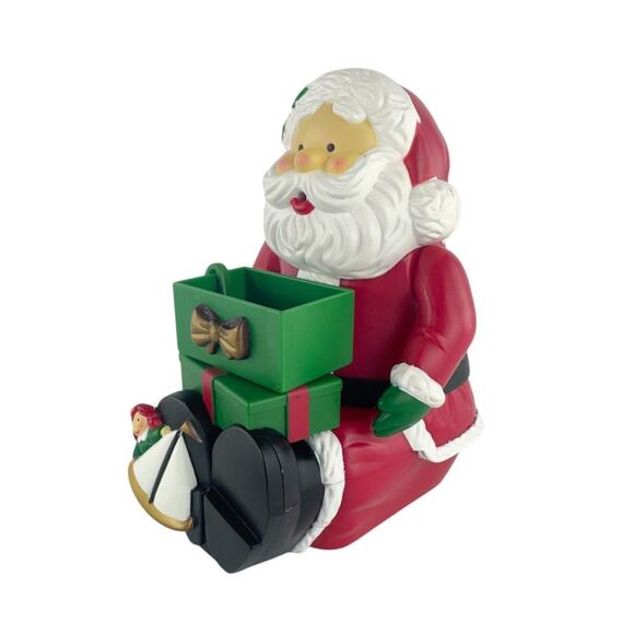 Vintage Avon Gift Collection Bubble Blowing Santa Animated Christmas Decor 1996 - Picture 10 of 11